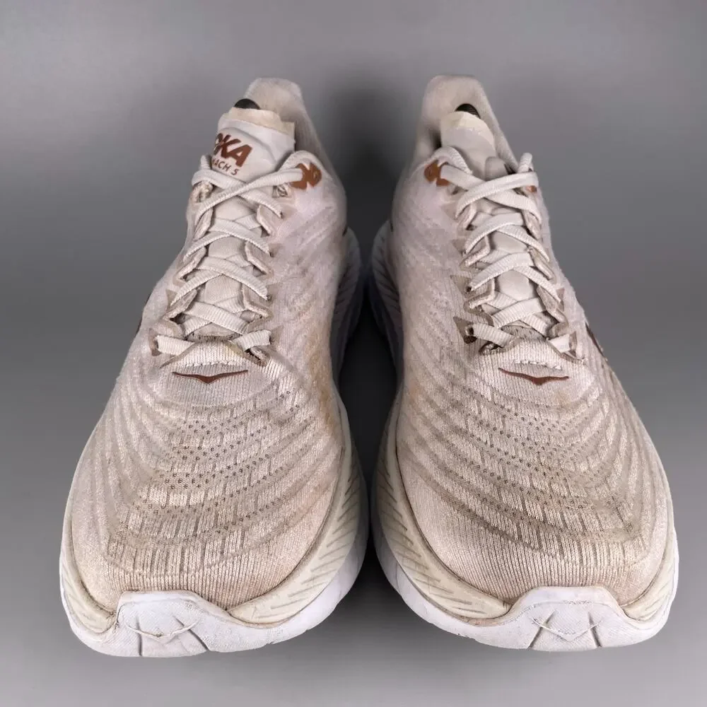 Hoka One One Mach 5 Women's Size 10.5 White Copper Athletic Running Shoe Sneaker